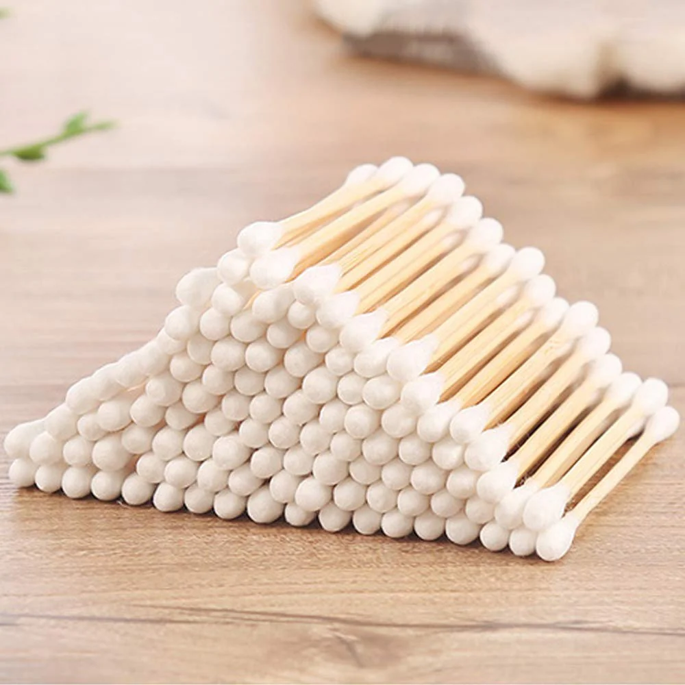 100pc wooden stick cotton buds - Image 3