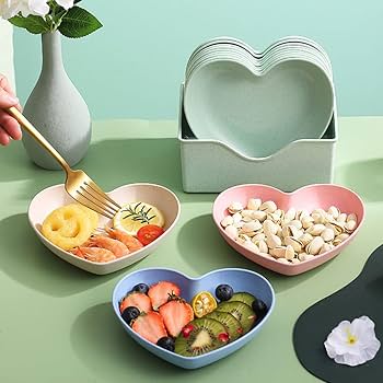 10Pcs Modern Simple Dinner Plates with Stand - Image 12