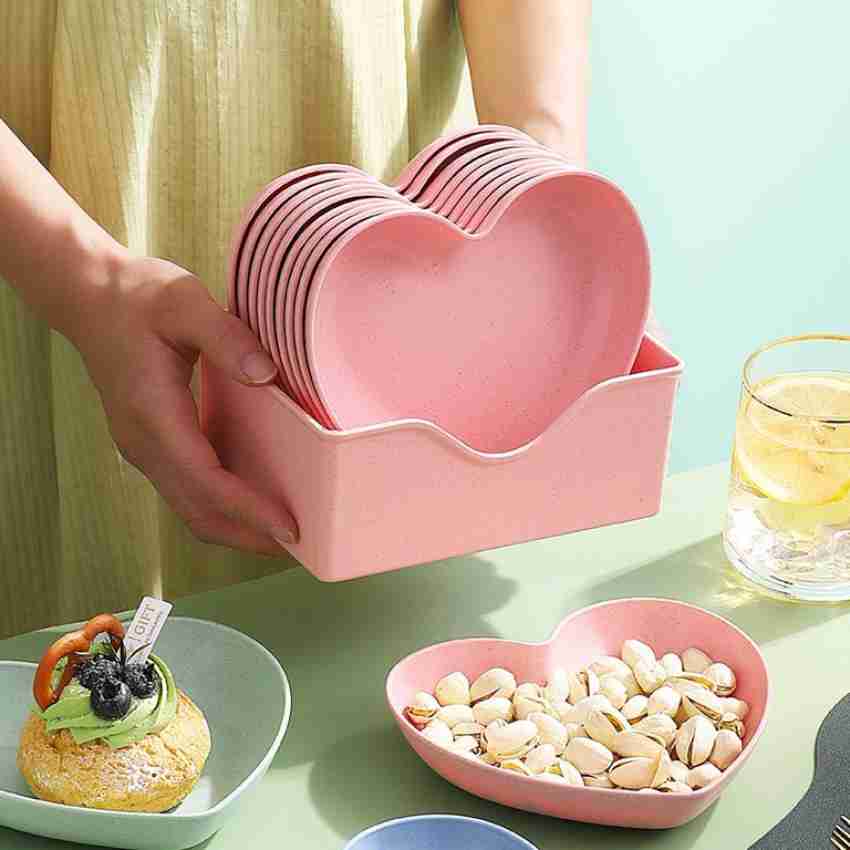 10Pcs Modern Simple Dinner Plates with Stand - Image 13