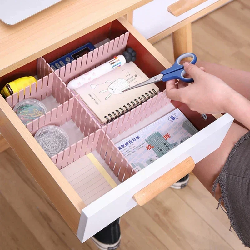 12pcs DIY Plastic Grid Drawer Dividers Organizer - Image 15