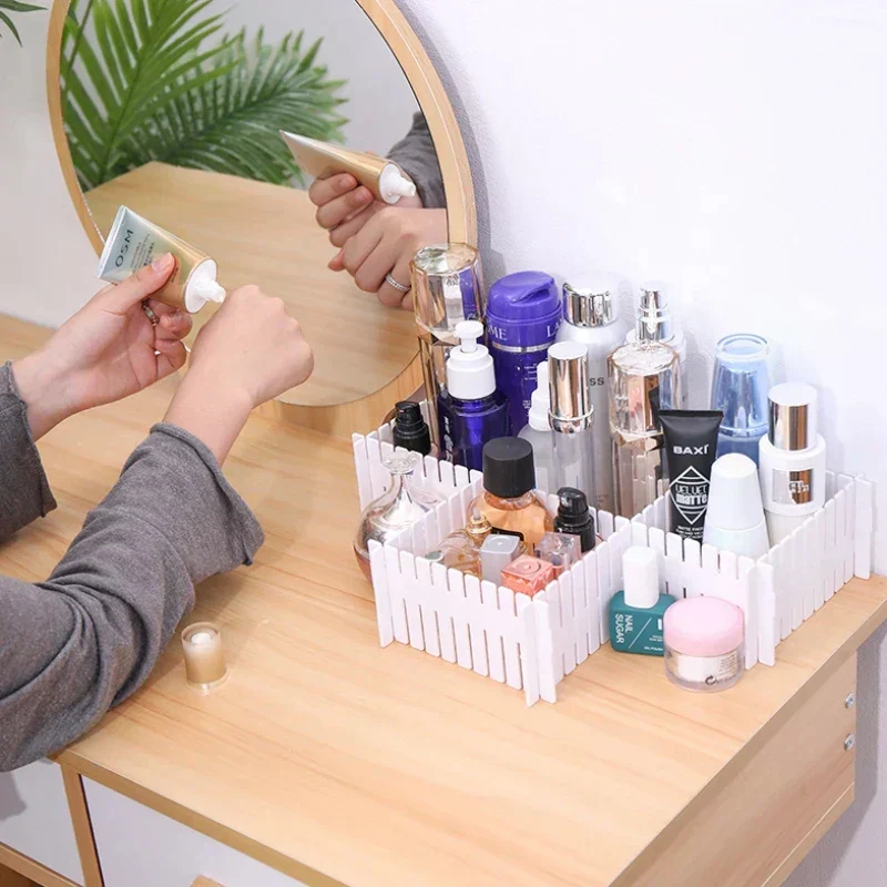 12pcs DIY Plastic Grid Drawer Dividers Organizer - Image 16