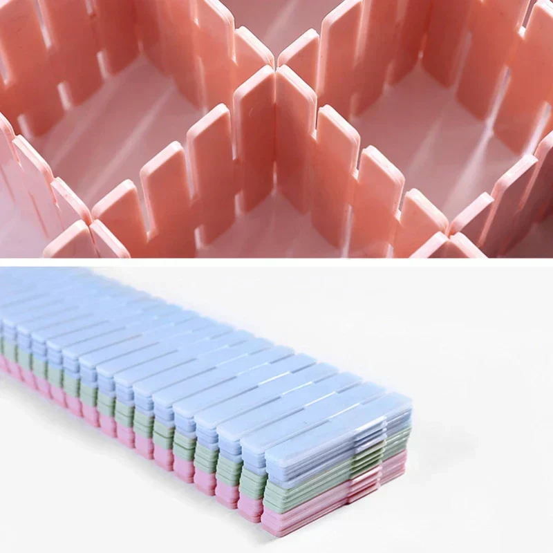12pcs DIY Plastic Grid Drawer Dividers Organizer - Image 17