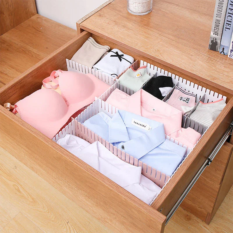 12pcs DIY Plastic Grid Drawer Dividers Organizer - Image 23