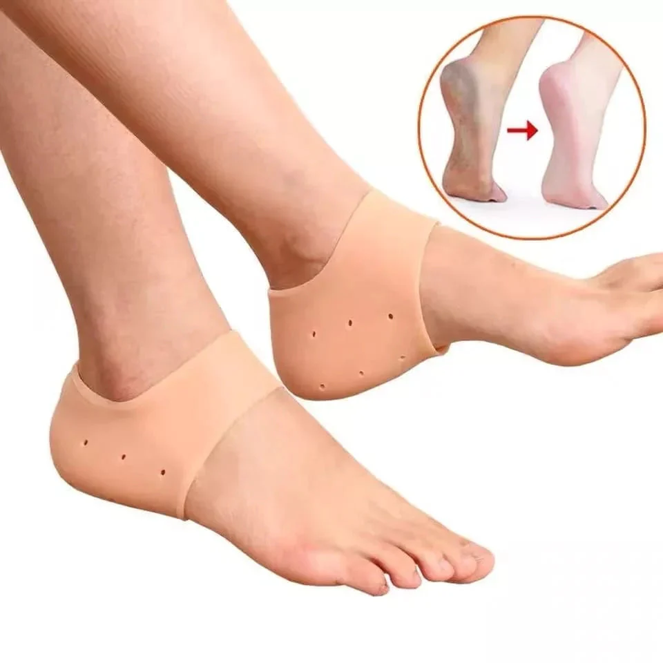 1Pair Silicone Moisturizing Heel Gel Feet Care Socks - Image 2