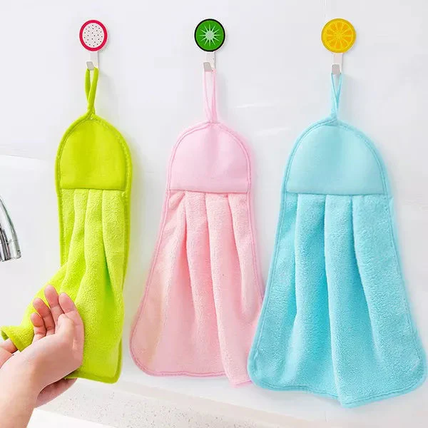 1Pcs Hanging Kitchen Microfiber Hand Towel - Image 6