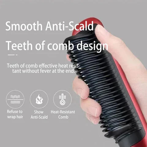 2-IN-1 HAIR STRAIGHTENER PROFESSIONAL STYLING BRUSH - Image 18