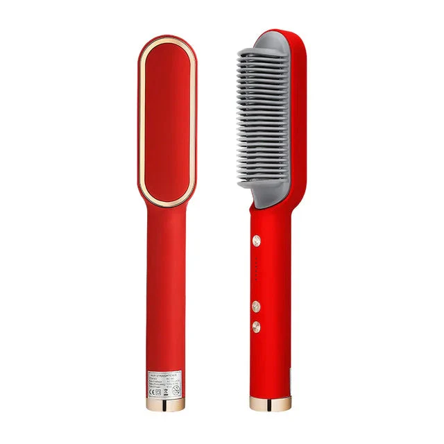 2-IN-1 HAIR STRAIGHTENER PROFESSIONAL STYLING BRUSH - Image 23