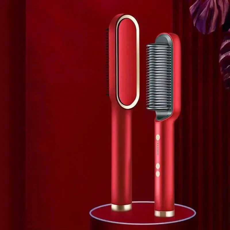 2-IN-1 HAIR STRAIGHTENER PROFESSIONAL STYLING BRUSH - Image 24