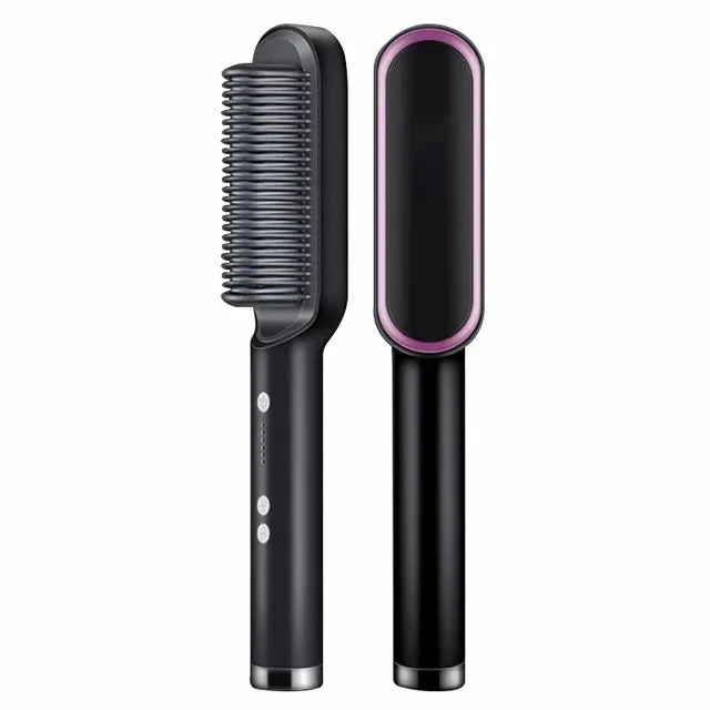 2-IN-1 HAIR STRAIGHTENER PROFESSIONAL STYLING BRUSH - Image 25