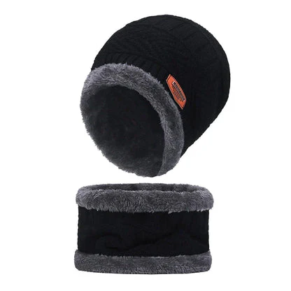 2 Pcs Unisex Beanie Hat & Scarf Set For Winter - Image 8