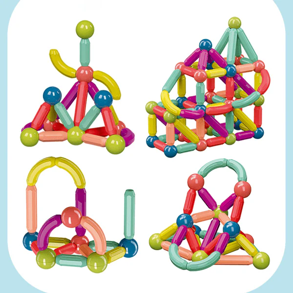 25-Piece Magnetic Building Sticks Set for Creative Play - Image 11