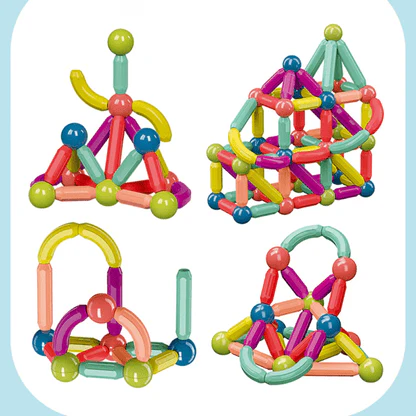 25-Piece Magnetic Building Sticks Set for Creative Play - Image 7