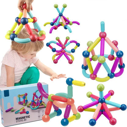 25-Piece Magnetic Building Sticks Set for Creative Play - Image 8