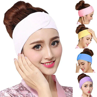 2Pcs Adjustable Soft Facial Head Band For Women - Image 3