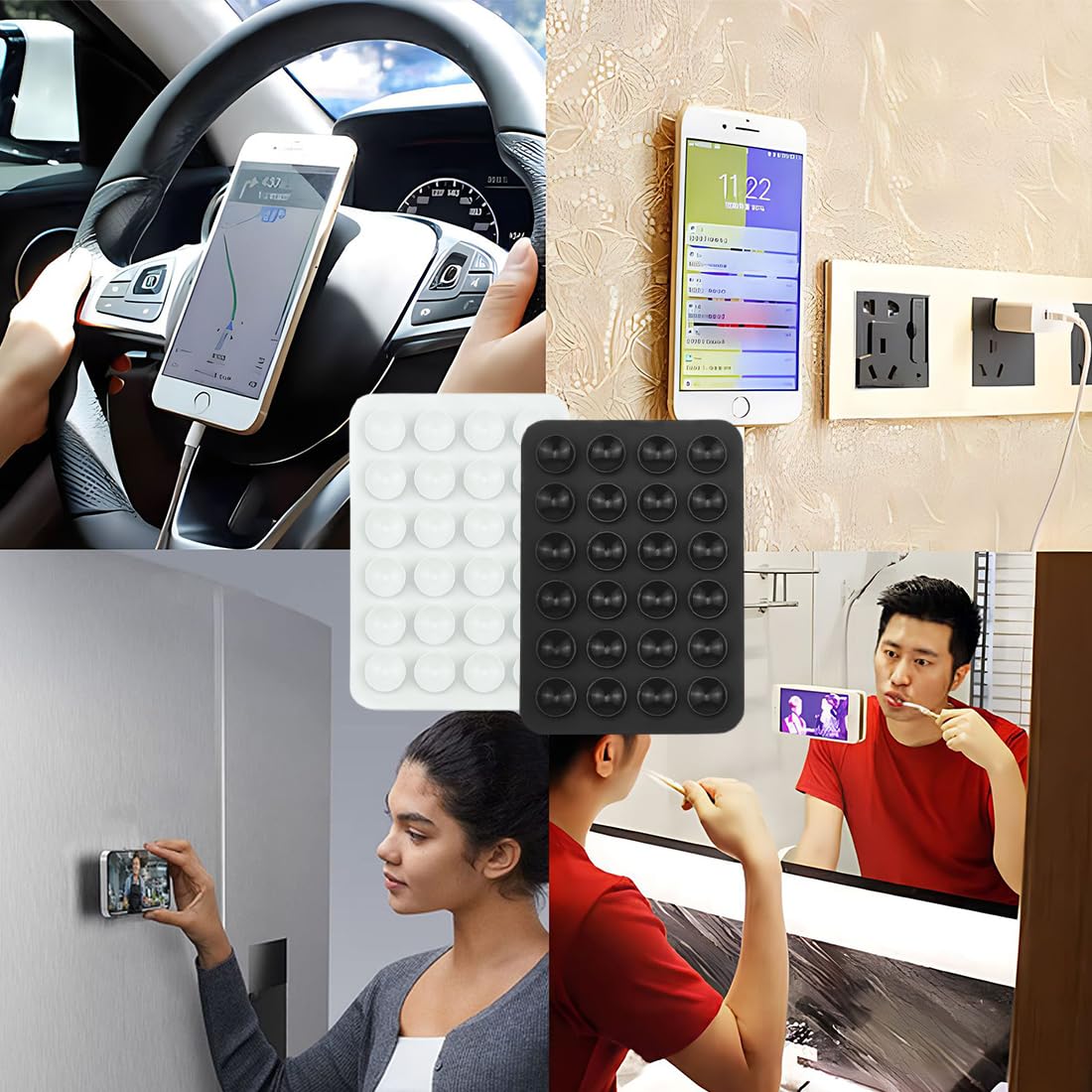 3 Pcs High Quality Silicone Suction Pad Phone Holder - Image 10