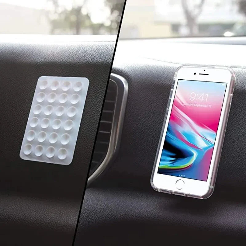 3 Pcs High Quality Silicone Suction Pad Phone Holder - Image 3