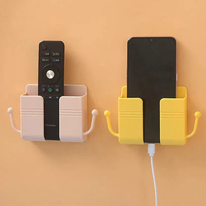 3 Pcs Self-Adhesive Wall Mounted Phone Holder With Hooks - Image 4