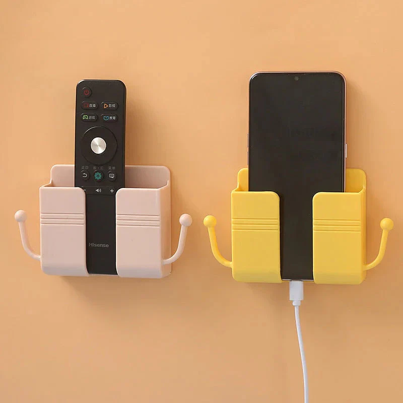 3 Pcs Self-Adhesive Wall Mounted Phone Holder With Hooks - Image 7