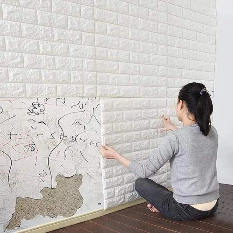 3D Foam Brick Wallpaper Stickers For Walls - Image 2