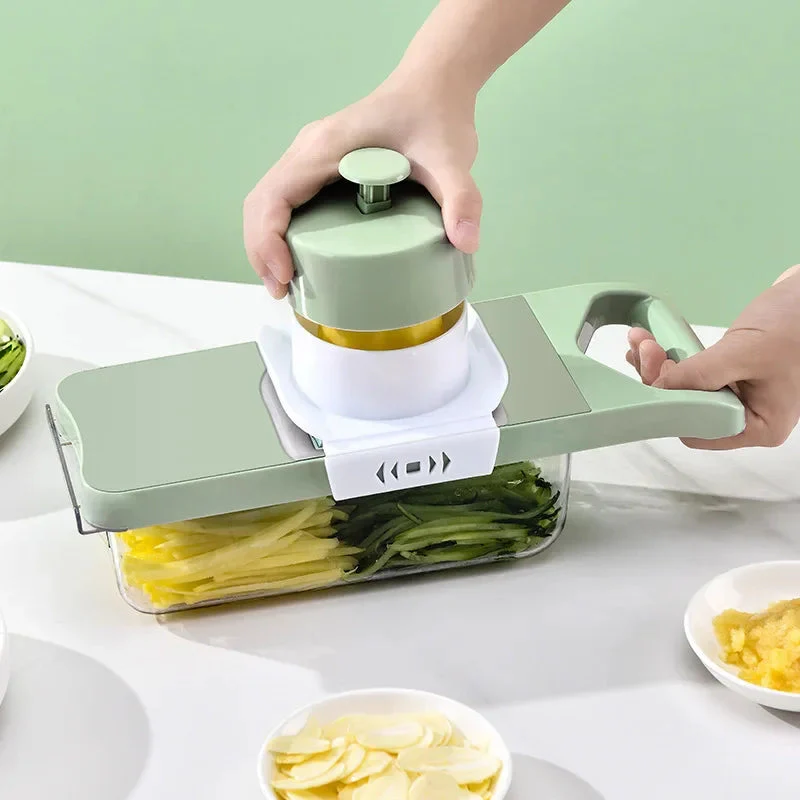 5 In 1 Stainless Steel Multifunctional Vegetable Slicer Cutter - Image 3