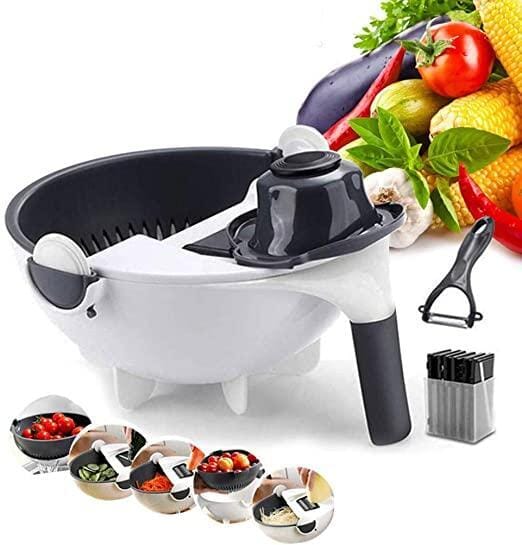 9 In 1 Vegetable Cutter With Drain Basket - Image 3