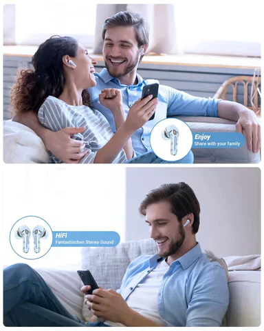 AIR39 CRYSTAL-CLEAR TRANSPARENT WIRELESS EARBUDS - Image 15