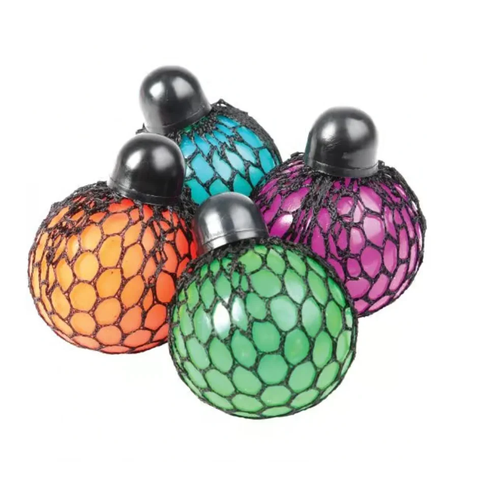 Anti Stress Squishy Mesh Rainbow Ball - Image 8