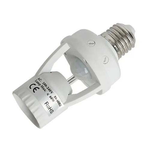 Auto On/Off Light Control Sensor , Motion Sensor LED Lamp Bulb Holder E27 AC 220V, PIR Infrared Holder - Image 7
