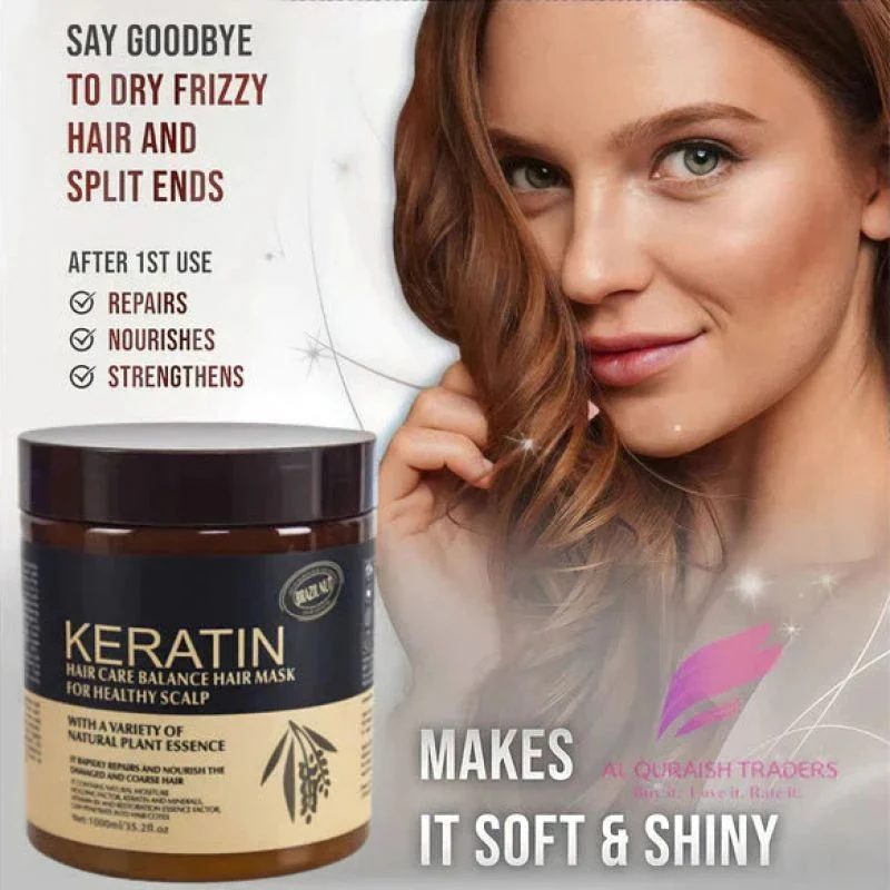Brazil Nut Keratin Hair Care Balance Keratin Hair Mask & Keratin Hair Treatment for Healthy Scalp 500 ml (Original) - Image 5