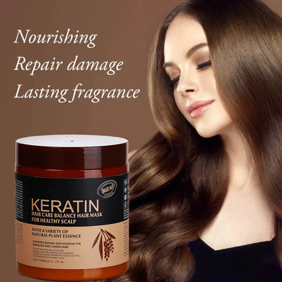 Brazil Nut Keratin Hair Care Balance Keratin Hair Mask & Keratin Hair Treatment for Healthy Scalp 500 ml (Original) - Image 6