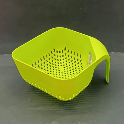 Classic Plastic Rice Strainer Bowl With Handle - Image 3