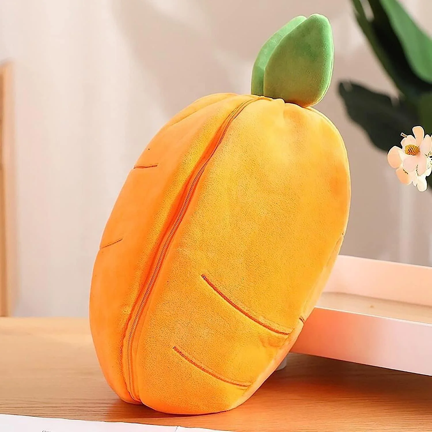 Cute Reversible Flopp Rabbit Carrot Plush Toy - Image 4