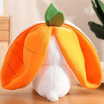 Cute Reversible Flopp Rabbit Carrot Plush Toy - Image 7
