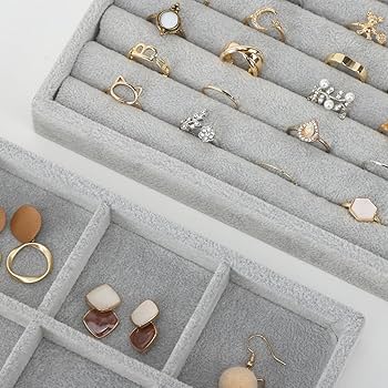 Drawer Stackable Jewelry Tray Holder Organizer - Image 7