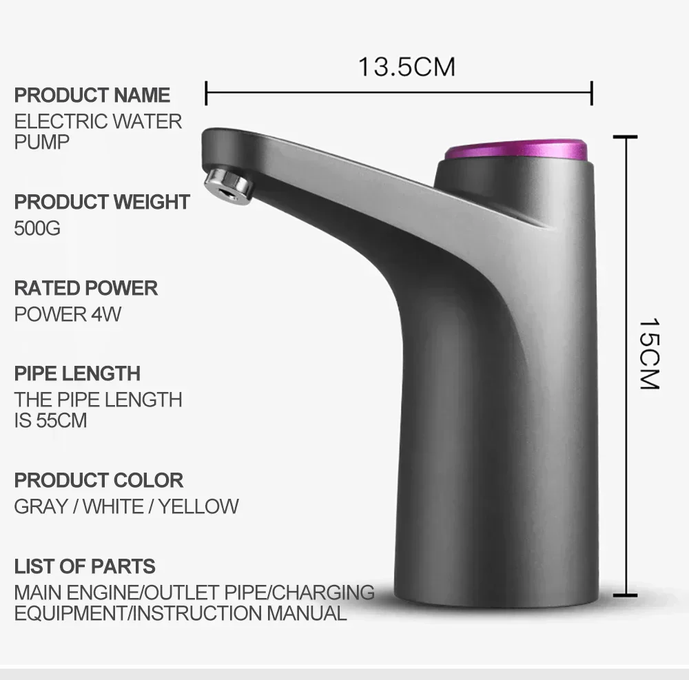 Electric Water Pump USB Charging Automatic Electric Water Dispenser - Image 22