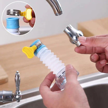 Fan Faucet Clip 360 Rotating Flexible Kitchen Faucet Water Filter - Image 3