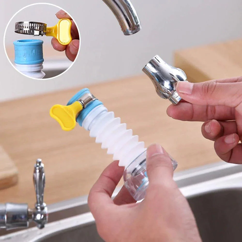 Fan Faucet Clip 360 Rotating Flexible Kitchen Faucet Water Filter - Image 5