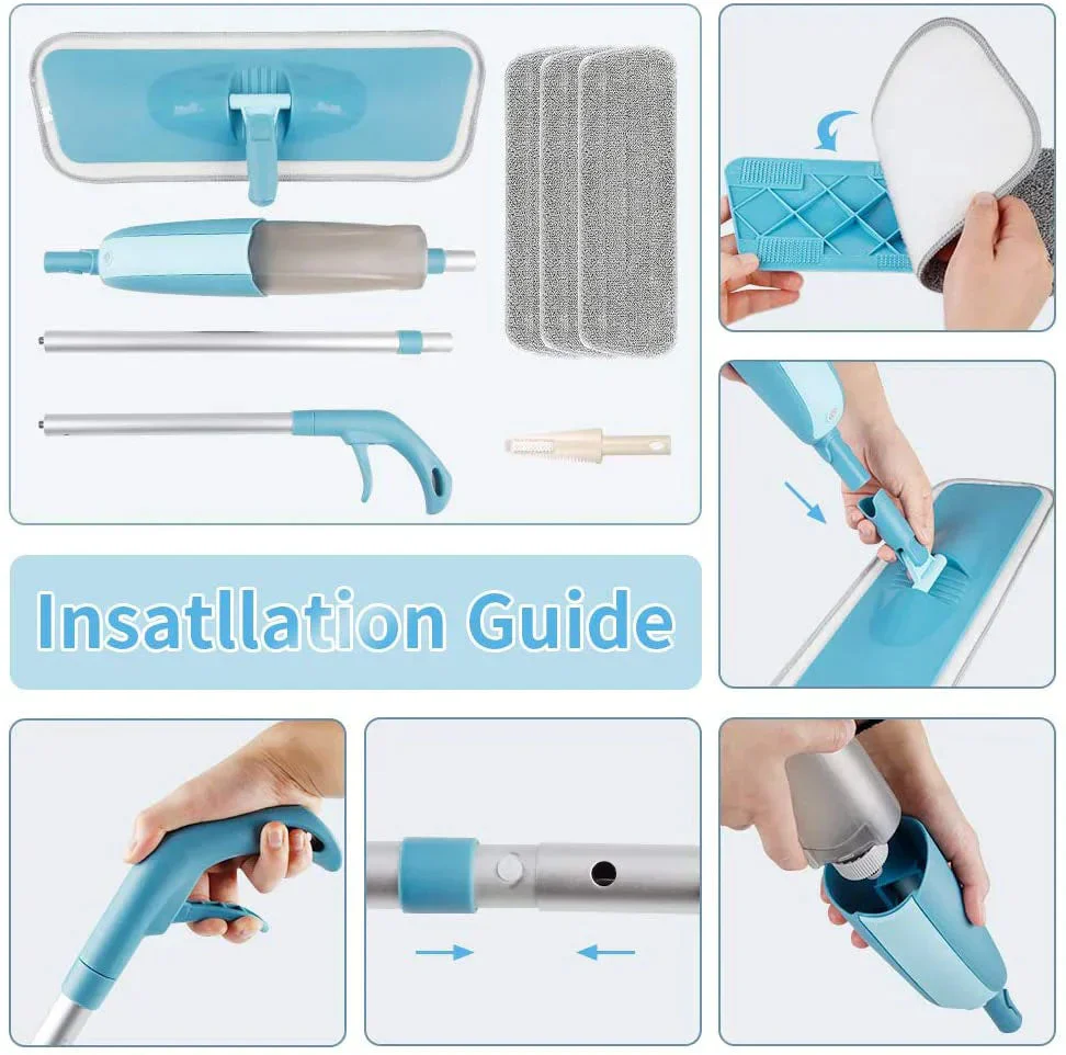 Floor cleaning Spray Mop With Replaceable Microfiber Pad - Image 3