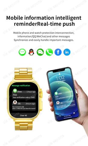 G9 ULTRA PRO GOLD SMART WATCH SERIES 9 - Image 15