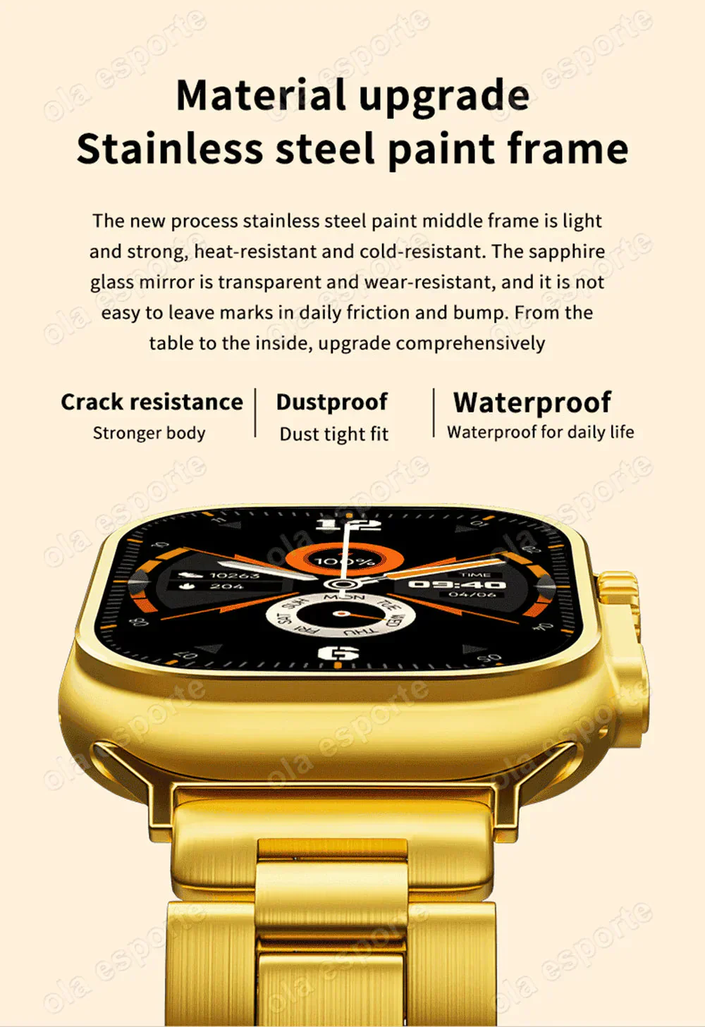 G9 ULTRA PRO GOLD SMART WATCH SERIES 9 - Image 9