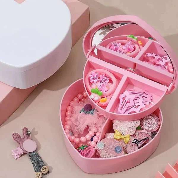 Heart Shape Cute Jewellery Box Organizer - Image 8