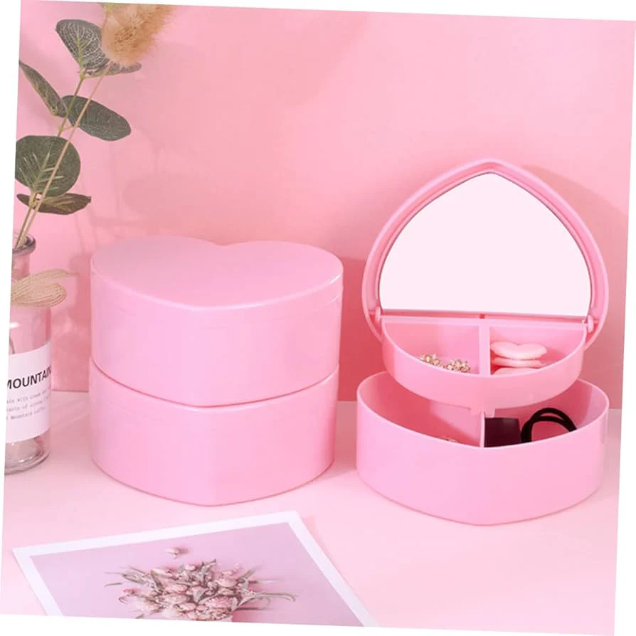 Heart Shape Cute Jewellery Box Organizer - Image 9