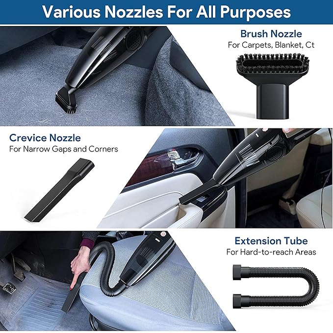High Quality Car Vacuum Cleaner | Superb Suction Power - VC-111 | 12V - Image 8