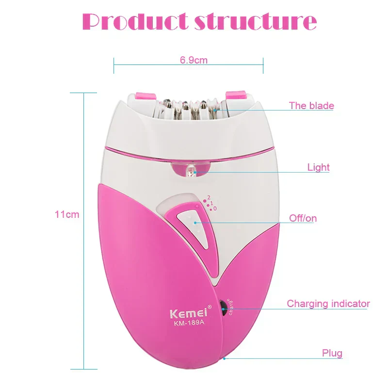Kemei Women hair removal Epilator - Image 14