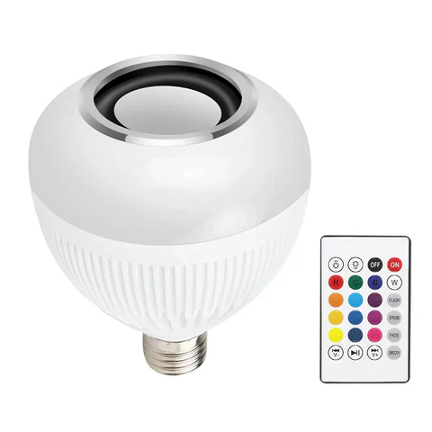 LED 12 Colours Mobile Bluetooth Music Speaker Bulb - Image 19