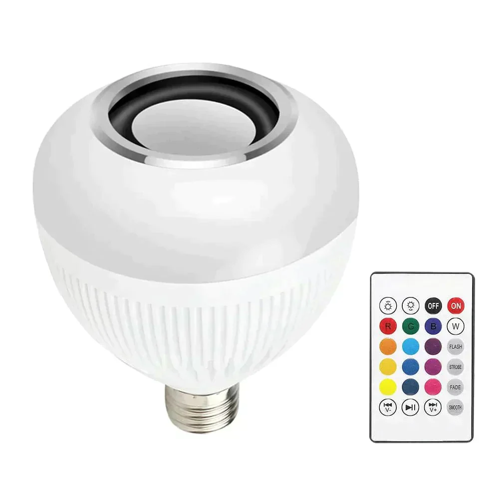 LED 12 Colours Mobile Bluetooth Music Speaker Bulb - Image 8
