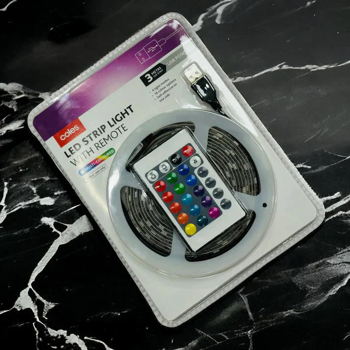 Led Strip Light With Remote Multi Coloured - Image 14