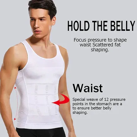 Men Slim N Lift Slimming Shirt and Body Shaper - Image 5