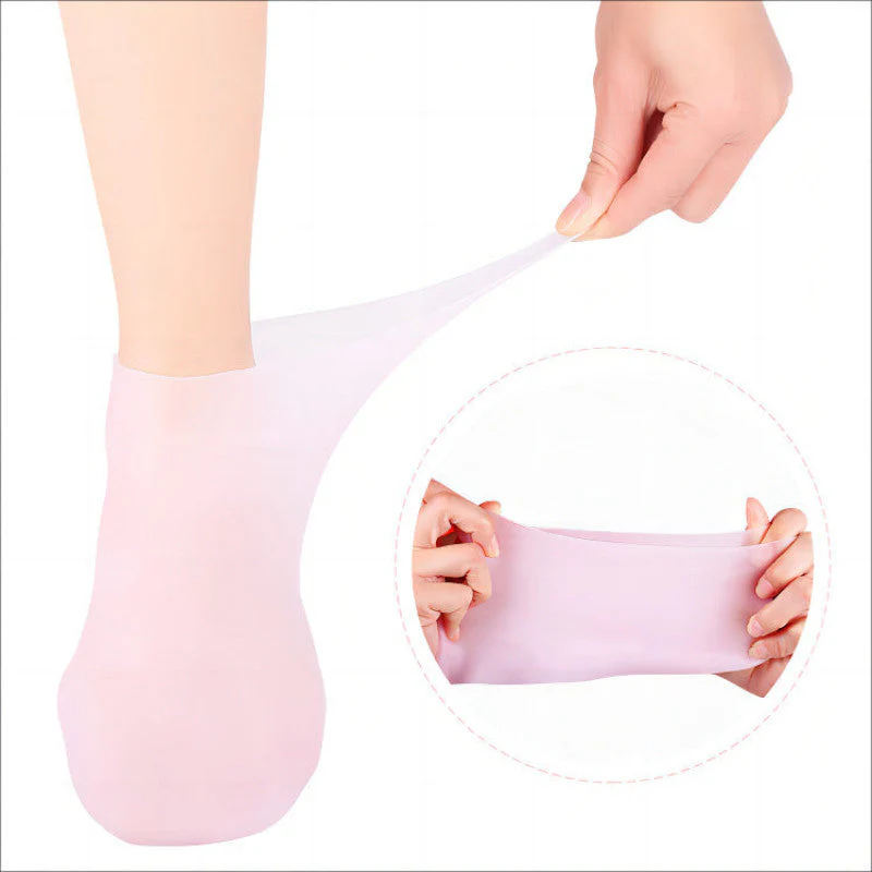 Moisturizing Silicone Socks For Dry Cracked Heels - Image 3