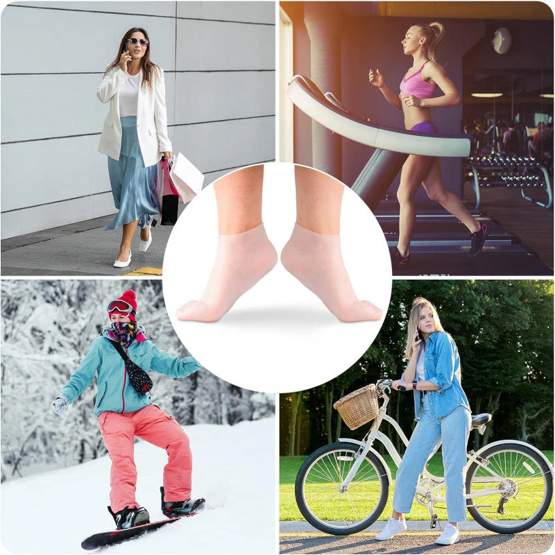 Moisturizing Silicone Socks For Dry Cracked Heels - Image 5